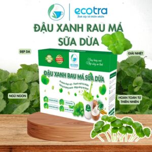 Đậu xanh rau má sữa dừa Ecotra