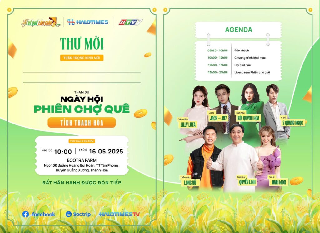 CHÍNH THỨC KHAI TRƯƠNG ECOTRA FARM – GÓC QUÊ TRONG LÒNG THANH HÓA!